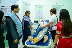 Regional Director inaugurated projects at the National Institute of Public Health of Timor-Leste, including the Simulation Skills Centre.